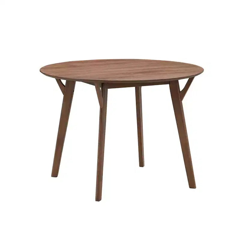 Mesa de Comedor Redonda Moderna de 42", Mesa de Cocina para 4 Personas, para Sala de Estar, Apartamento, Restaurante