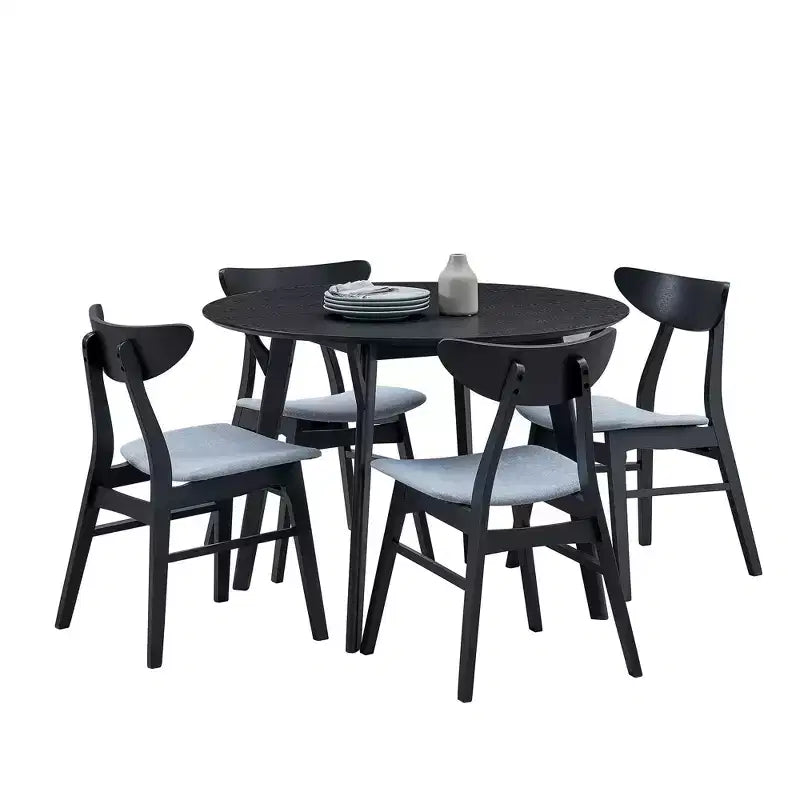 Mesa de Comedor Redonda Moderna de 42", Mesa de Cocina para 4 Personas, para Sala de Estar, Apartamento, Restaurante