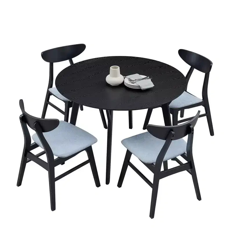 Mesa de Comedor Redonda Moderna de 42", Mesa de Cocina para 4 Personas, para Sala de Estar, Apartamento, Restaurante