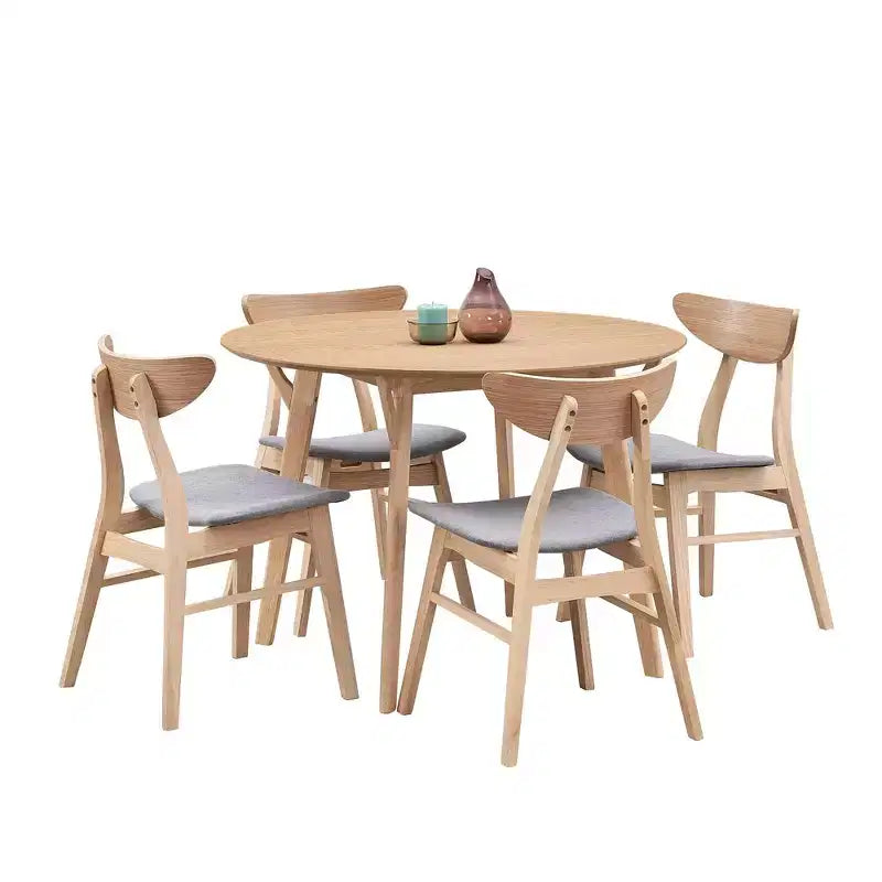 Mesa de Comedor Redonda Moderna de 42", Mesa de Cocina para 4 Personas, para Sala de Estar, Apartamento, Restaurante