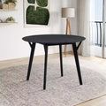 Okak Modern Round Dining Table 42 Kitchen Table Wooden Dining Table for 4 People, for Living Room Apartment Restaurant