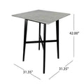 Okak Modern Dining Table with Rubberwood Legs Kitchen Table Bar Height Dining Table for Dining Room