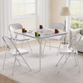 COZONY 38 Folding Card Table, PU Padded Game Table w/ Steel Frame for Parties & Game Nights