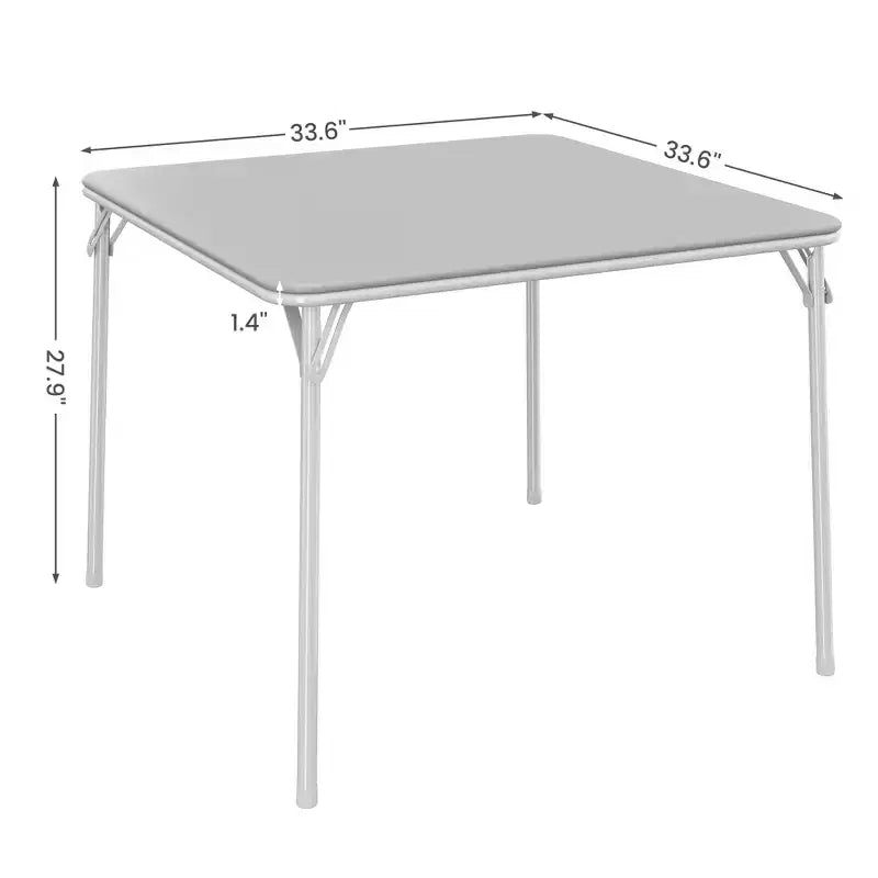 Mesa de juego plegable de 96,5 cm, mesa de juego acolchada de PU con estructura de acero para fiestas y noches de juegos