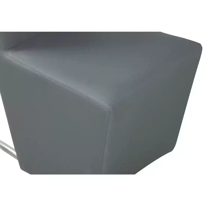 Silla lateral tapizada contemporánea con respaldo de asa