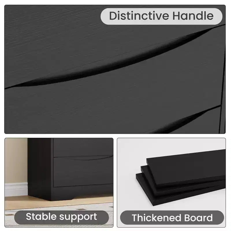 Cómoda de madera con 8 cajones, armario moderno con almacenamiento profundo, cómoda grande, cómoda de almacenamiento larga para dormitorio, sala de estar, pasillo