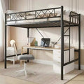 GuatoWave Heavy Duty Space-Saving Loft Bed Frame with Stairs for Adults, Teens & Kids