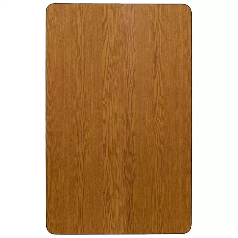 Mesa de actividades rectangular laminada térmicamente móvil de 30" ancho x 48" largo - Patas ajustables de altura estándar