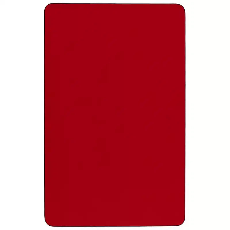 Mesa de actividades rectangular laminada térmicamente móvil de 30" ancho x 48" largo - Patas ajustables de altura estándar