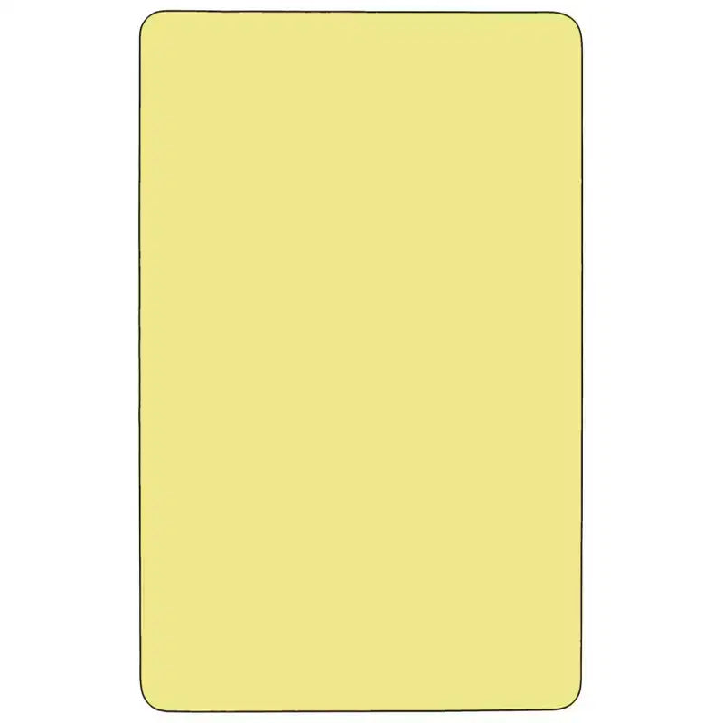 Mesa de actividades rectangular laminada térmicamente móvil de 30" ancho x 48" largo - Patas ajustables de altura estándar
