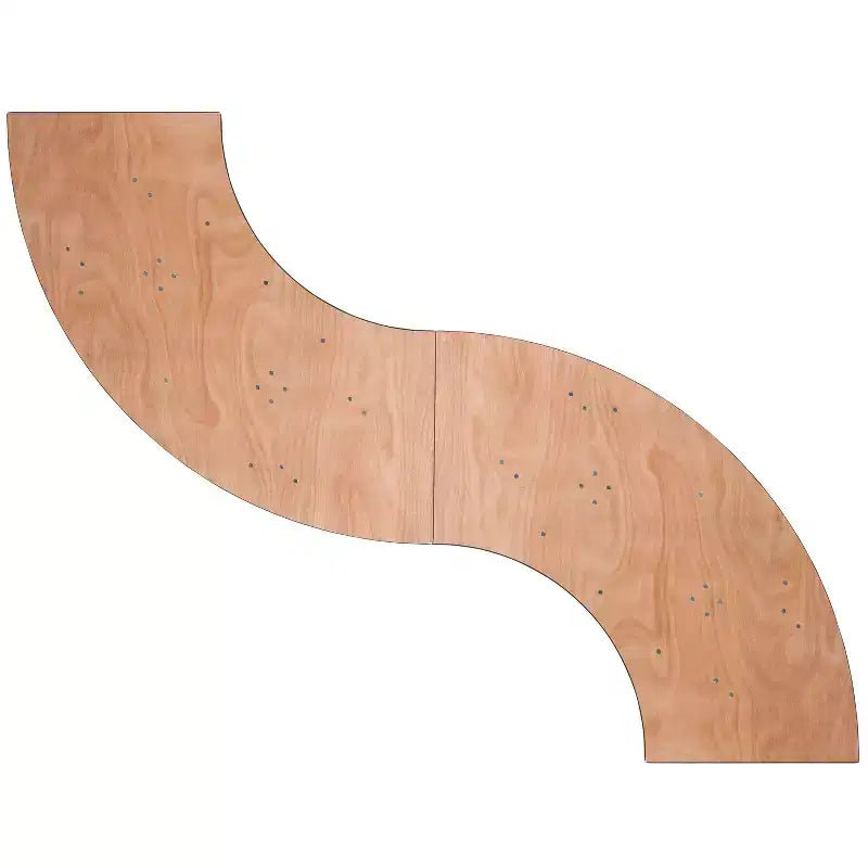 Mesa de banquete plegable de madera Serpentine de 5.5 pies x 2 pies