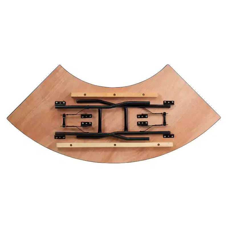 Mesa de banquete plegable de madera Serpentine de 5.5 pies x 2 pies