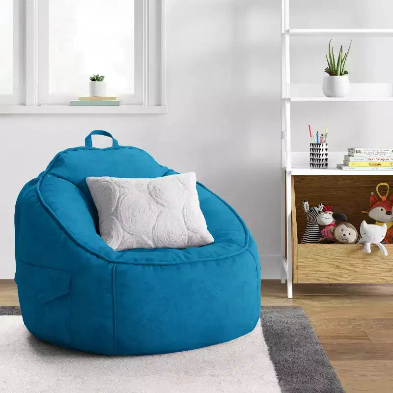 Sillón puf de lona para niños