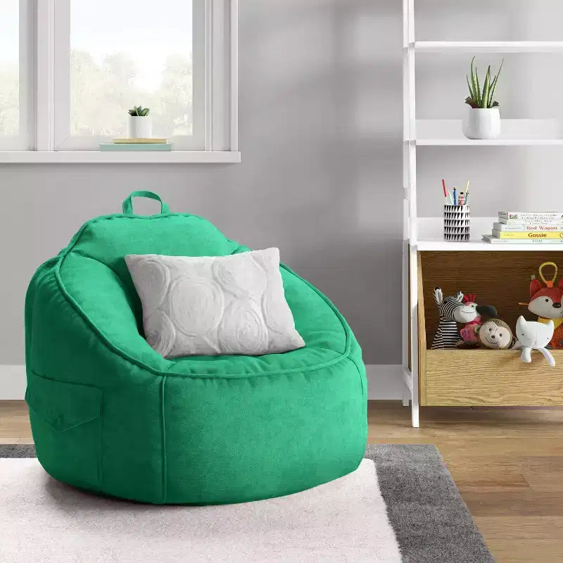 Sillón puf de lona para niños