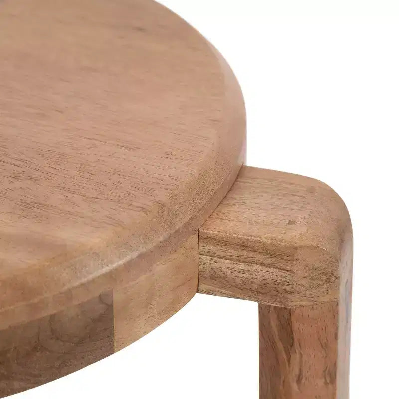 Mesa auxiliar Stuart de madera, 14x14x20, Natural