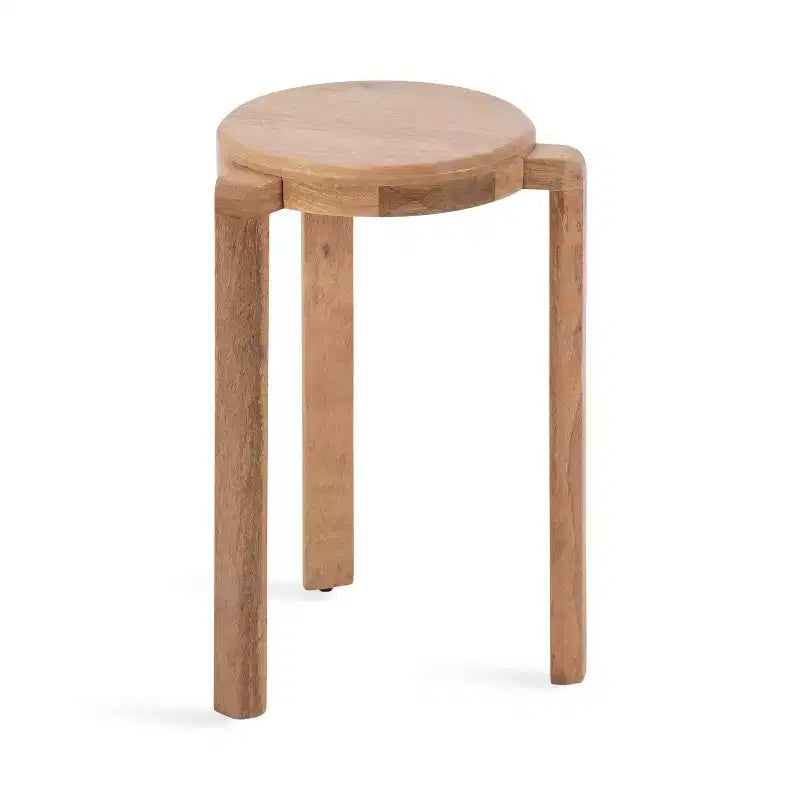 Mesa auxiliar Stuart de madera, 14x14x20, Natural